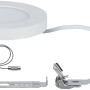 Paulmann LED-Einbaupanel Cover-it 6W, weiß, rund, mit Zubehör für Einbaustrahler.