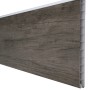 GroJa Einzelprofil Premium Basicline in Monument Oak für Sichtschutzzäune.
