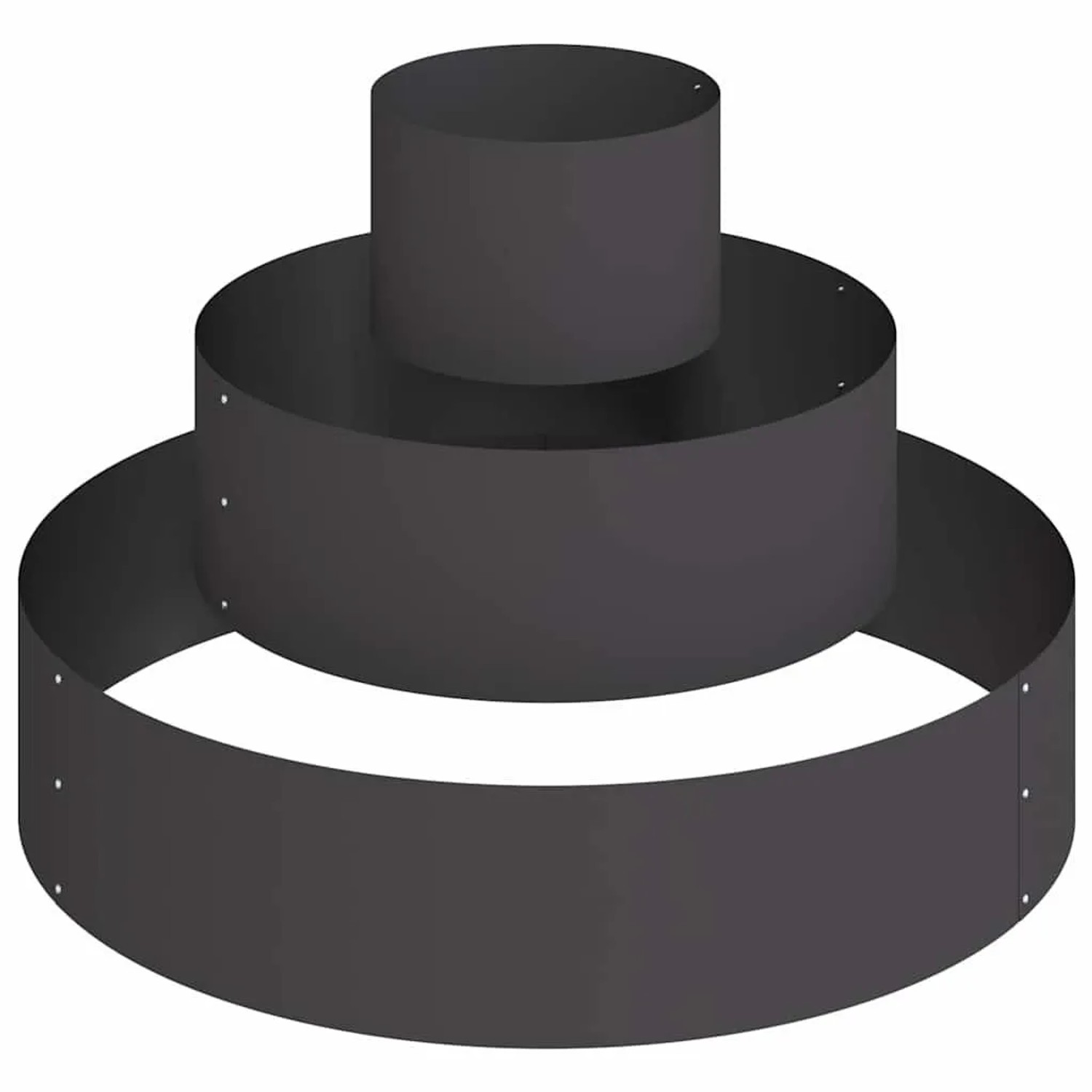 vidaXL Garten-Pflanzgefäß Schwarz 90 x 90 x 20 cm Kaltgewalzter Stahl 87364 günstig online kaufen