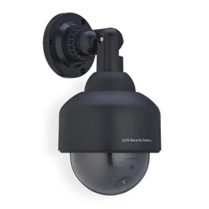 Relaxdays Kamera Dummy Kunststoff Schwarz Blinkend 23,5 cm x 12,5 cm x 14 cm