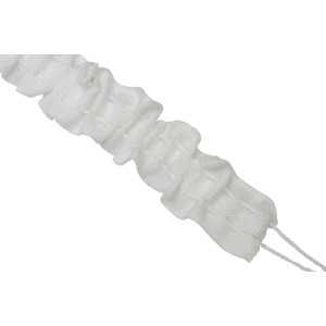 Gardinia Universal-Gardinenband, weiß, 10m, für Gardinenschienen. Zum einfachen Kräuseln von Gardinen.