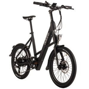 ADORE E-Citybike 20 Zoll Alu Kompaktfahrrad C-200 Compact Bike Heckmotor 45NM 10,4Ah Schwarz