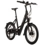 ADORE E-Citybike 20 Zoll Alu Kompaktfahrrad C-200 Compact Bike Heckmotor 45NM 10,4Ah Schwarz_2