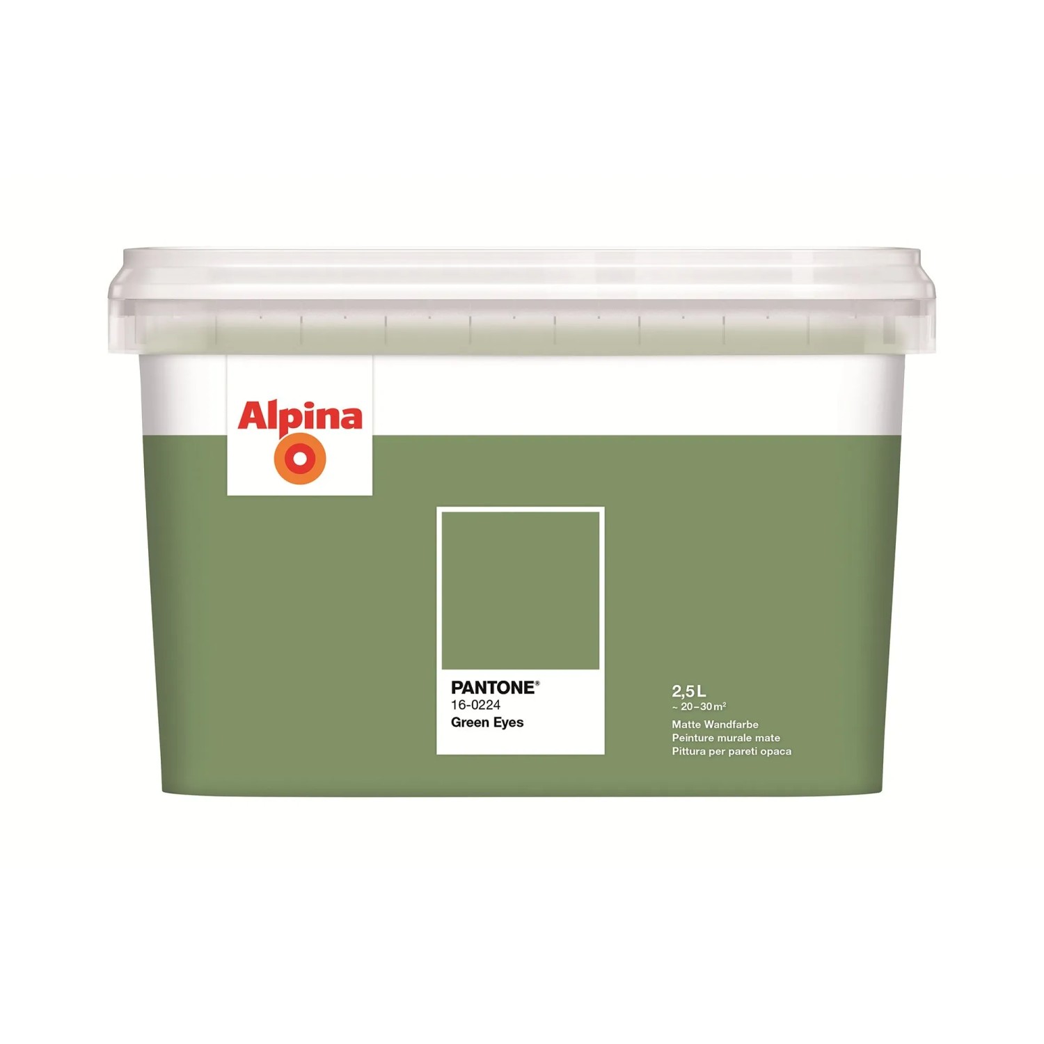Alpina Innenfarbe Pantone Green Eyes 2,5, Naturgrün