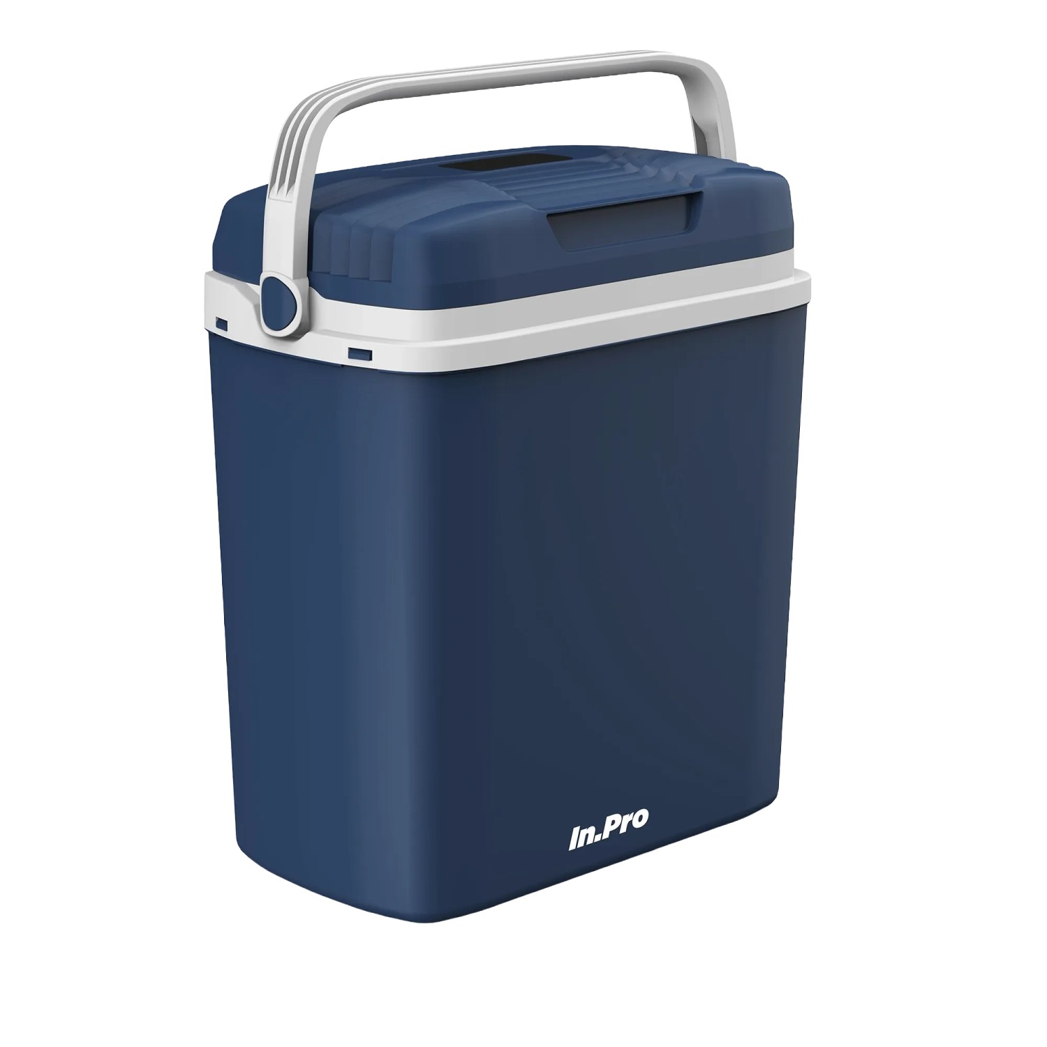 Blaue In.Pro Kühlbox IP-KB24, 24 Liter, für 12/230V, thermoelektrisch. Ideal für Camping und Reisen.