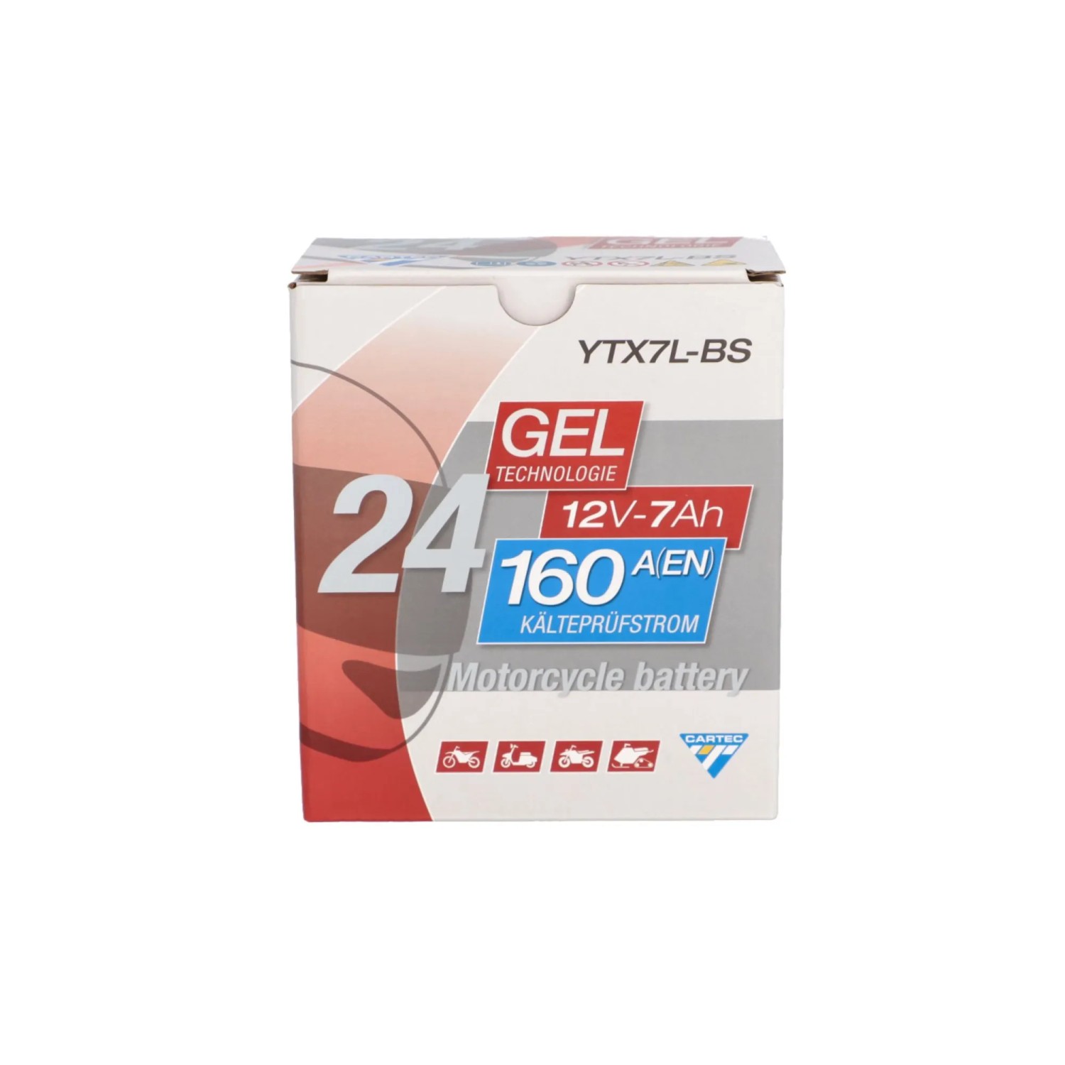Cartec Gel Motorradbatterie YTX7L-BS 7 Ah 160 A kaufen bei OBI