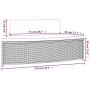 vidaXL Whirlpool-Bänke mit Auflagen 2 Stk Grau Poly Rattan 362263_10