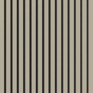 Akustikpaneel Muster Sandgrau/Schwarz, folierte Wand- und Deckenverkleidung.