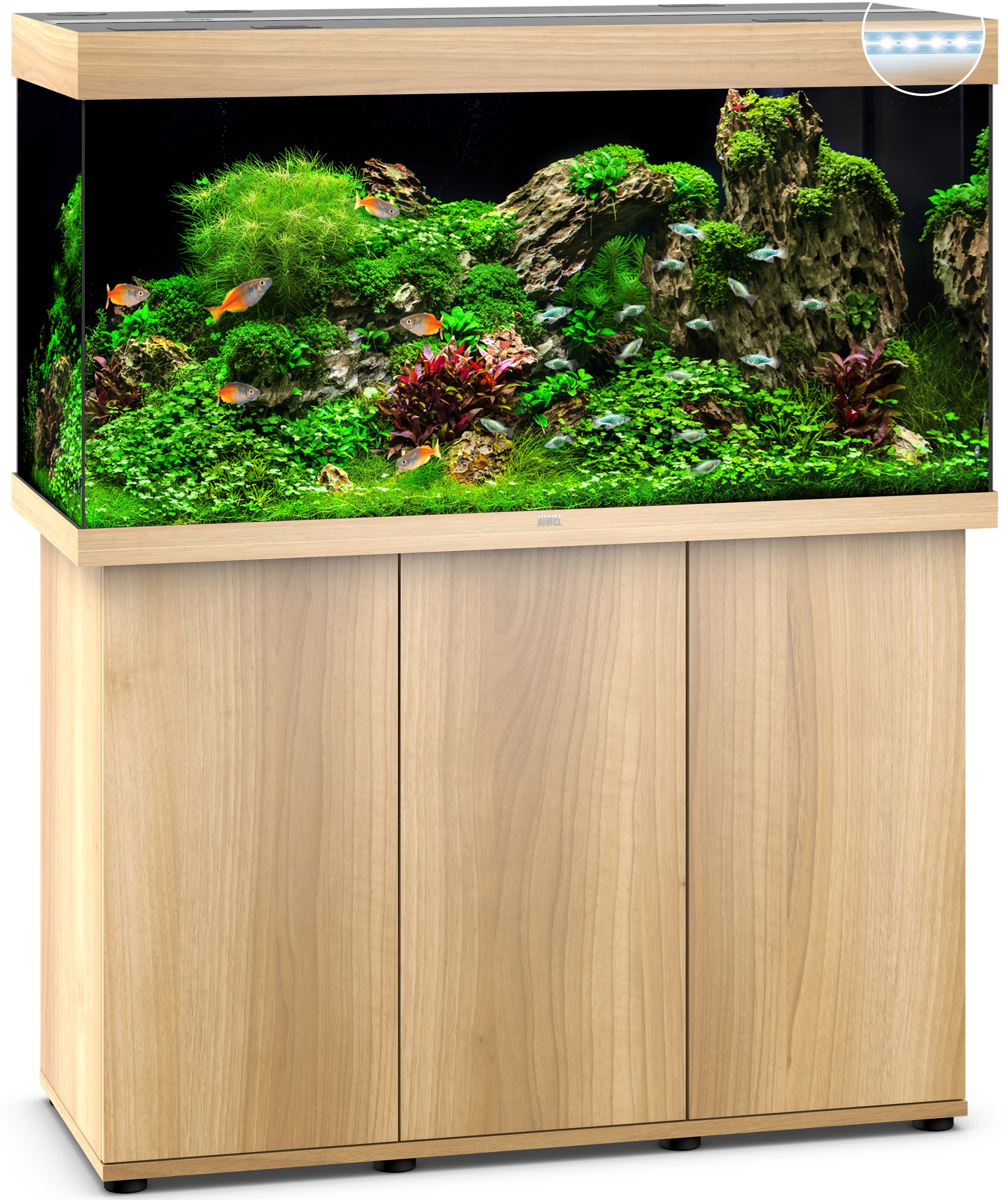 Juwel Aquarium-Kombination Rio LED SBX helles Holz 350 l kaufen