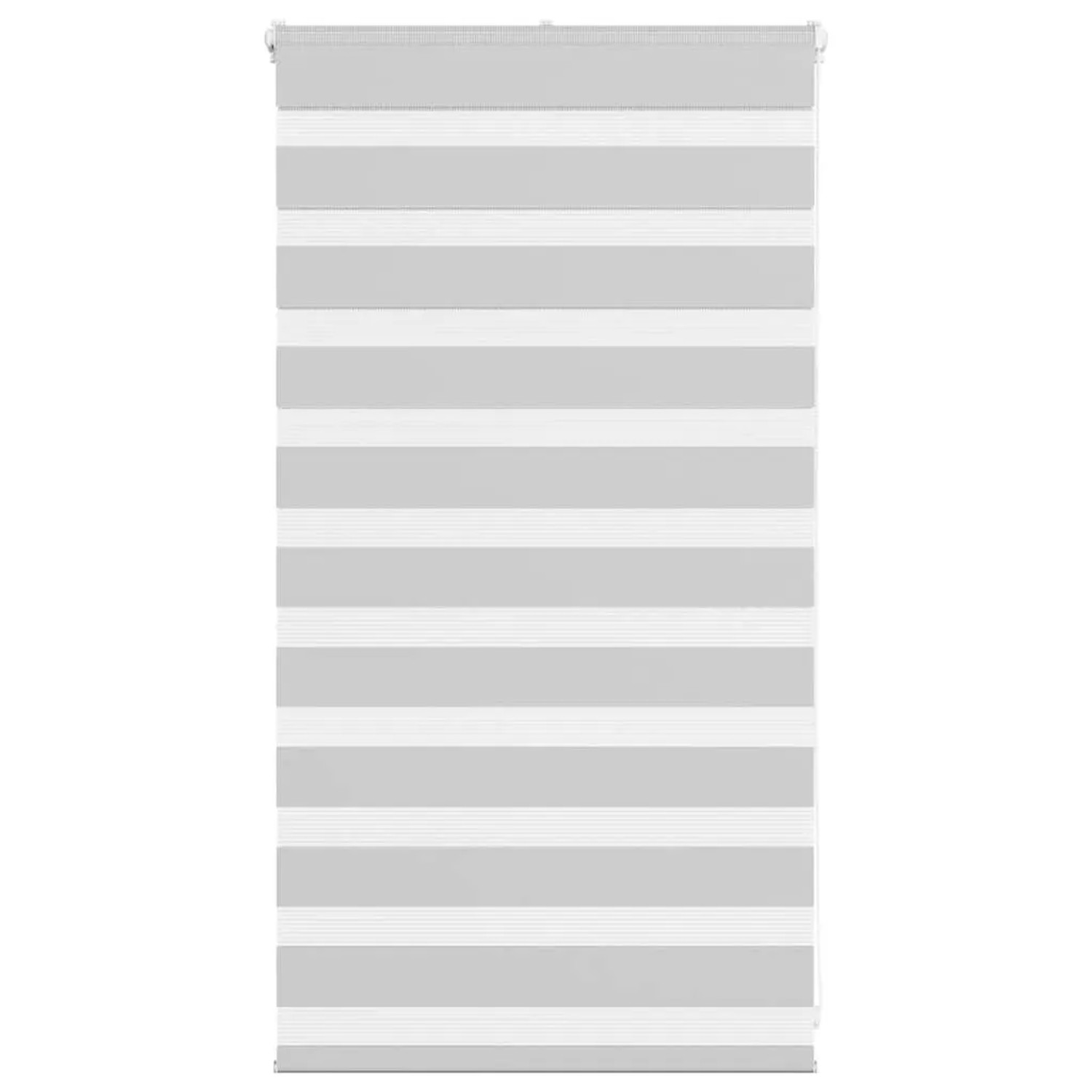 vidaXL Doppelrollo Hellgrau 80x100 cm Stoffbreite 75,9 cm Polyester 4014413 günstig online kaufen