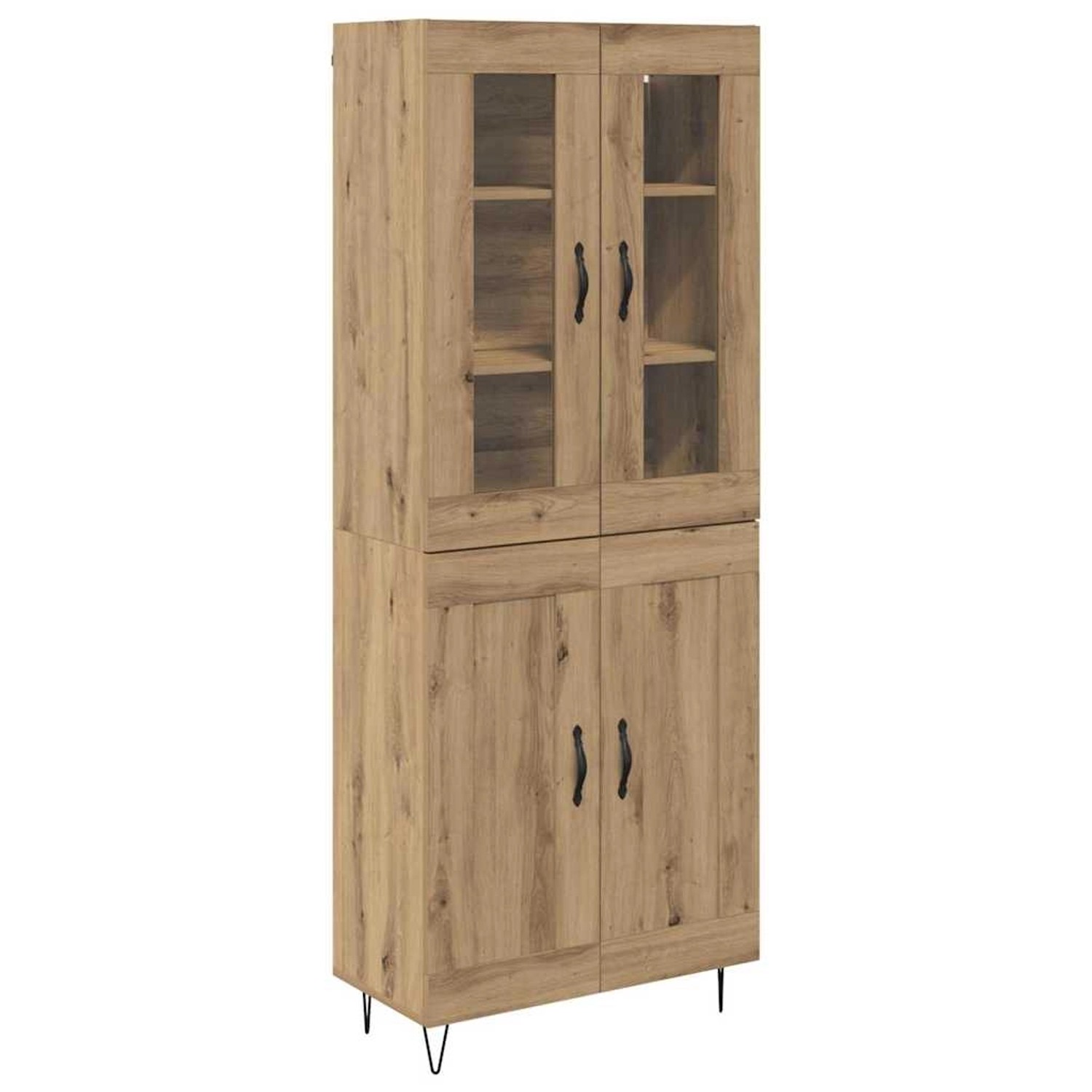 vidaXL Highboard Artisan-Eiche 69,5 x 34 x 180 cm Holzwerkstoff 3402708 günstig online kaufen