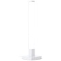 Weiße LED-Tischleuchte Neele von Brilliant mit RGB + CCT Funktion, modernes Design.