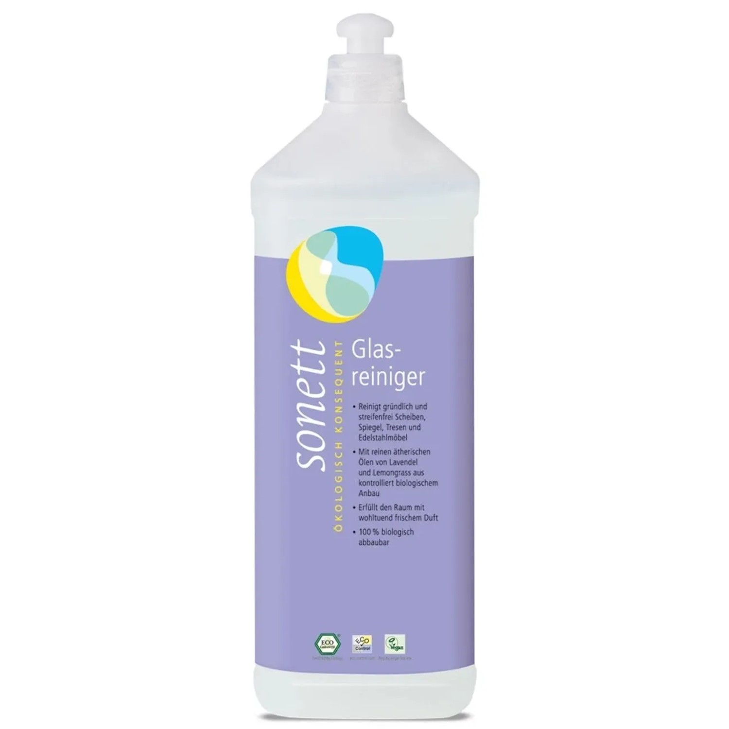 Sonett Glasreiniger Nachfüllflasche 1 Liter Weiß Kunststoff
