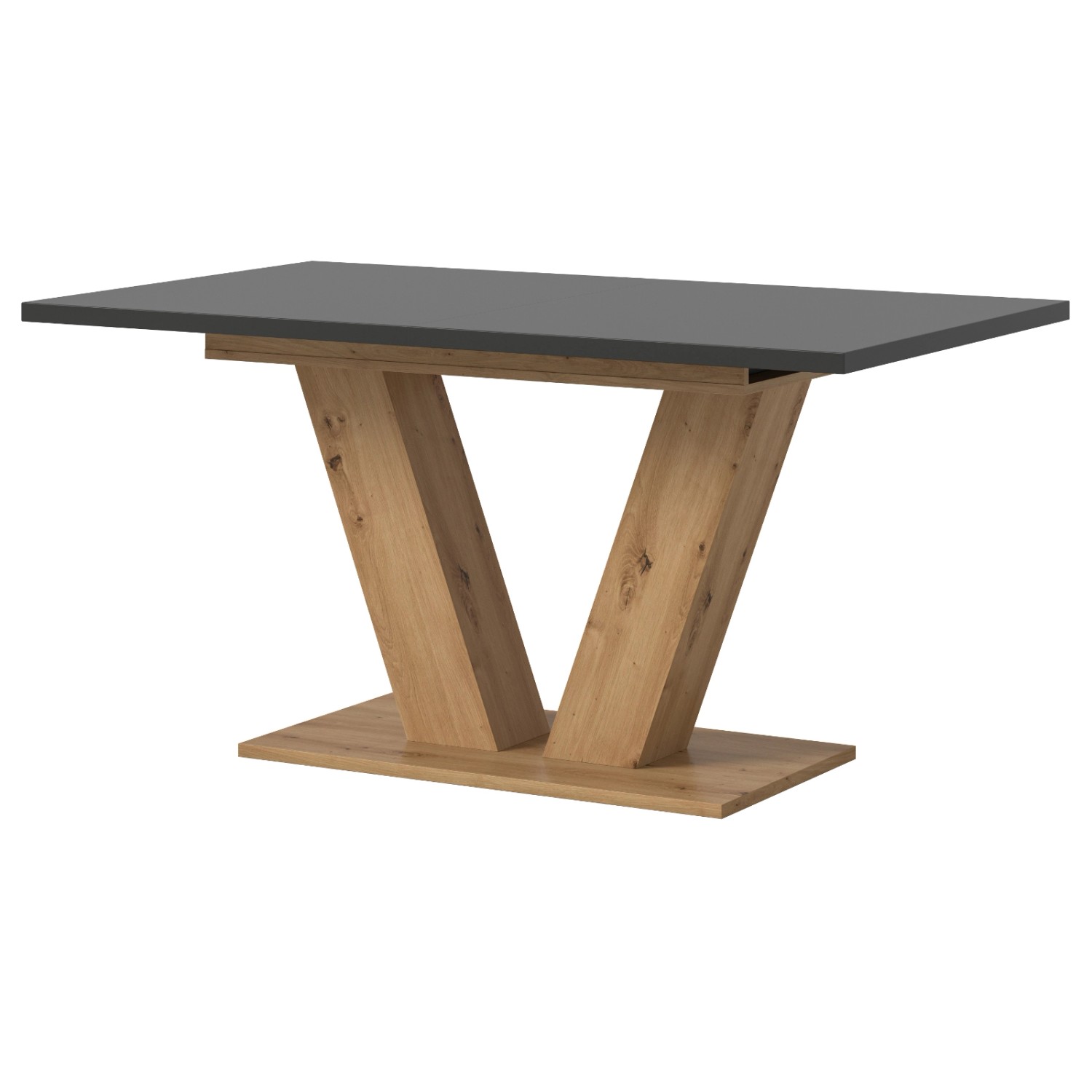 Inn.Furn Esstisch in Grau und Eiche Esszimmertisch Ausziehbar 150 - 190 cm günstig online kaufen