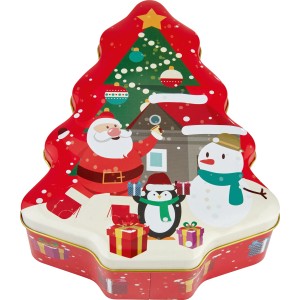 Keksdose Weihnachtsbaum 15 cm x 6,5 cm x 18 cm