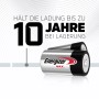 Energizer Max D Mono Alkaline Batterien, 4er-Pack, bis zu 10 Jahre Lagerfähigkeit.