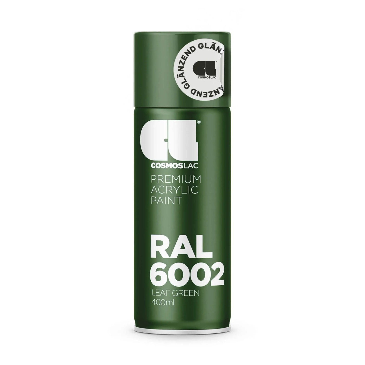 COSMOS LAC Acryllack Sprühdose in Vielen RAL Farbtönen  400ml Spraydose Perfekt für DIY Upcycling RAL 6002 Laubgrün