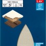 Bosch Expert M480 Netzschleifblatt, 100x150mm, K120, 5 Stück, für Multischleifer.