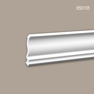 Weiße PROFHOME Eckleiste 650105, Stuckleiste, Deckenleiste, Zierleiste, 200 cm lang.