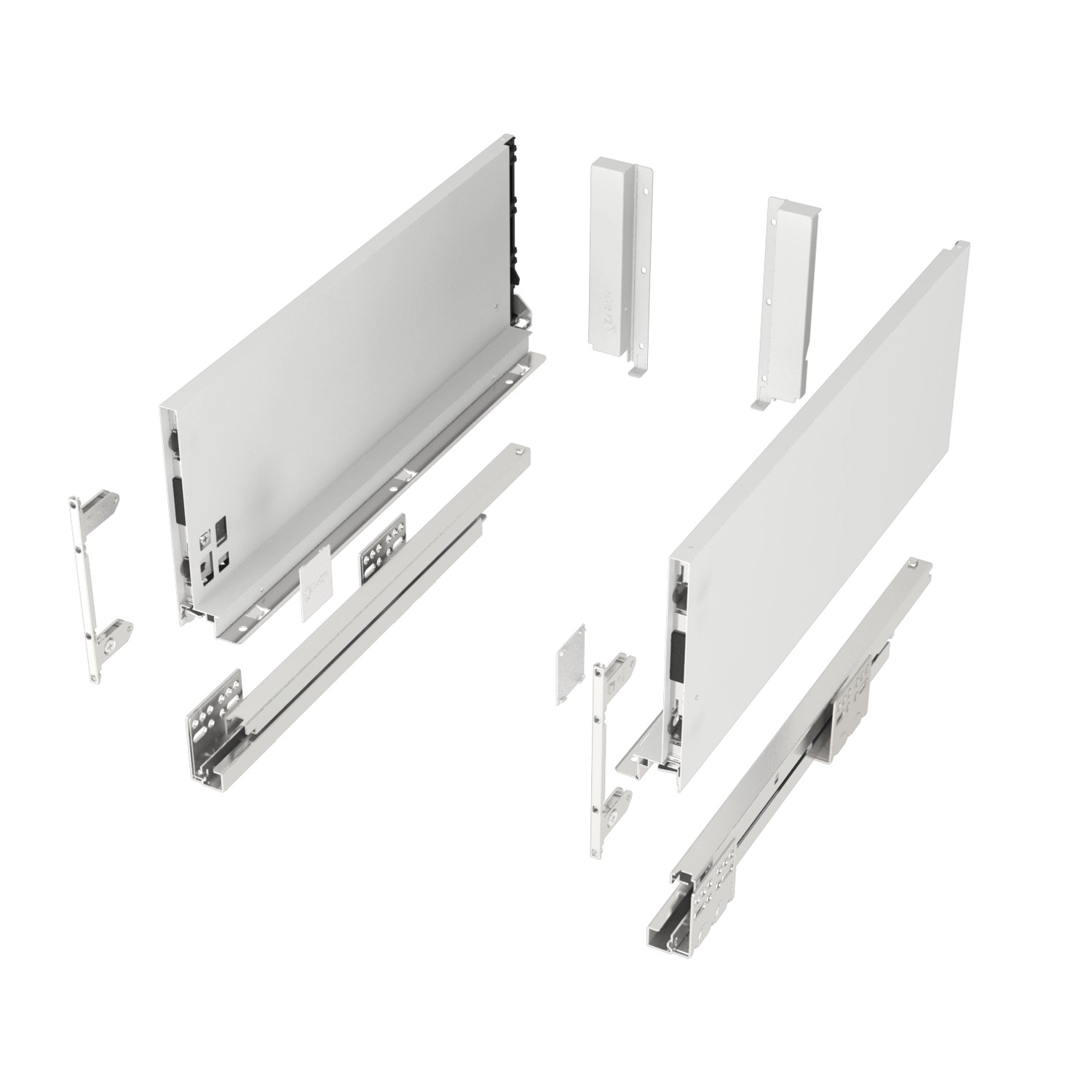 SOTECH Schubkastensystem Junker Slim H 167 mm L 500 mm 40kg Soft Close Weiß