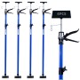CCLIFE Deckenstützen Set, 4 blaue Montagestützen, 115-290cm, bis 30kg belastbar für Gerüstbau.