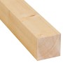 Sägeraues Fichte/Tanne Kantholz, 78x78x2000 mm, ideal für Dachstühle und Möbelbau.
