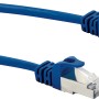 Blaues Schwaiger CAT 8 Netzwerkkabel, 2 m, mit RJ45 Stecker für Netzwerktechnik.