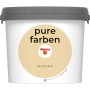 Eimer Alpina Wandfarbe Pure Farben Beigegelb, 2,5 l, matte Innenfarbe.