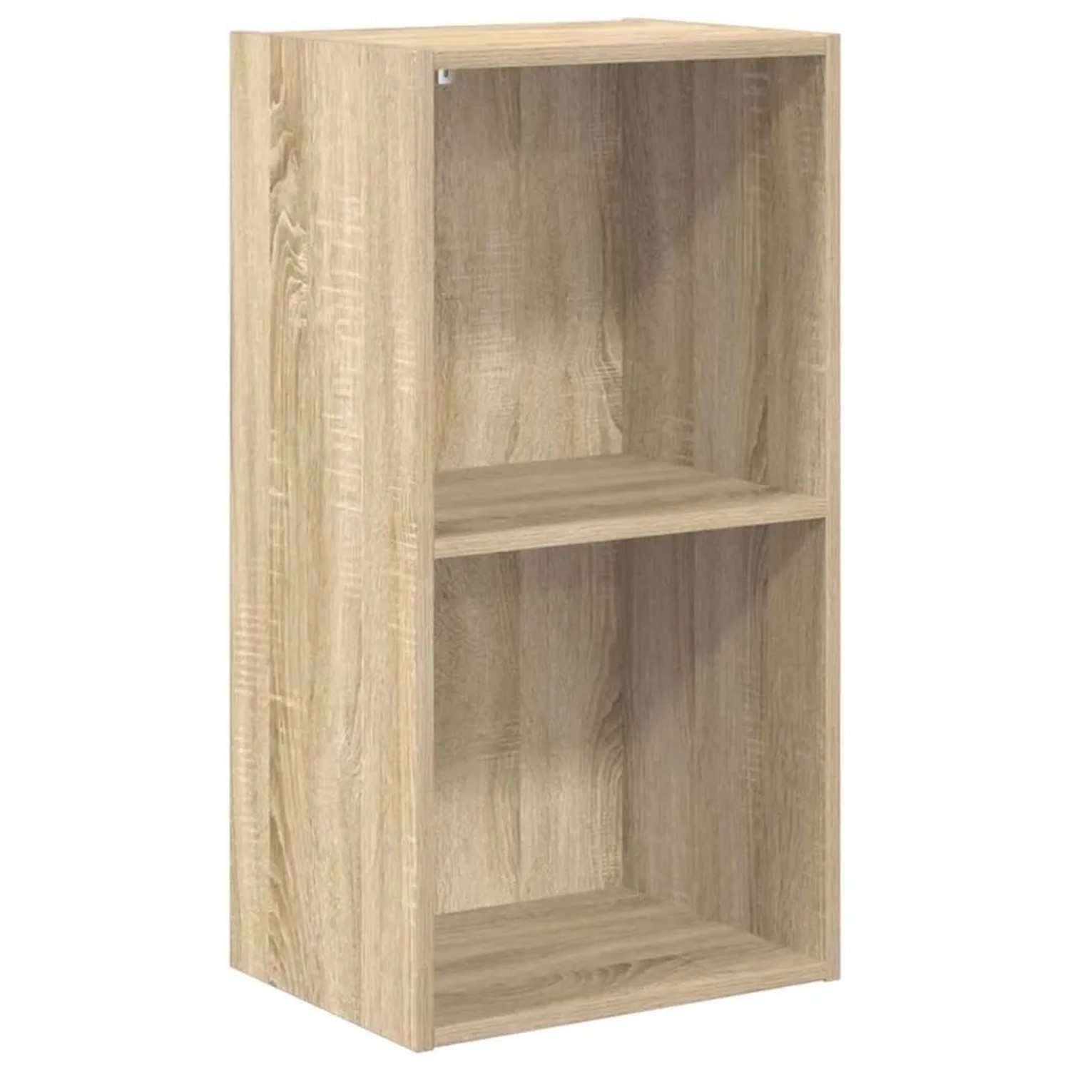 vidaXL Bücherregal 2 Fächer Sonoma-Eiche 40x30x76,5 cm Holzwerkstoff 800930 günstig online kaufen