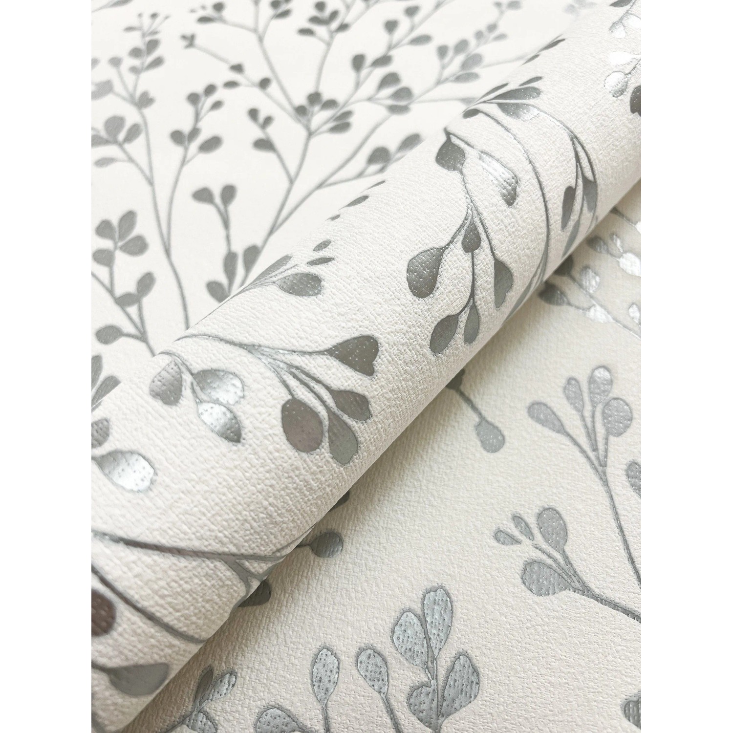 Newroom Vliestapete Emma Silver Zweige Floral günstig online kaufen