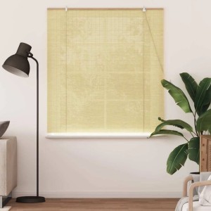 vidaXL Rollo mit Vorhängen Natur 140 x 160 cm Bambus 42006890