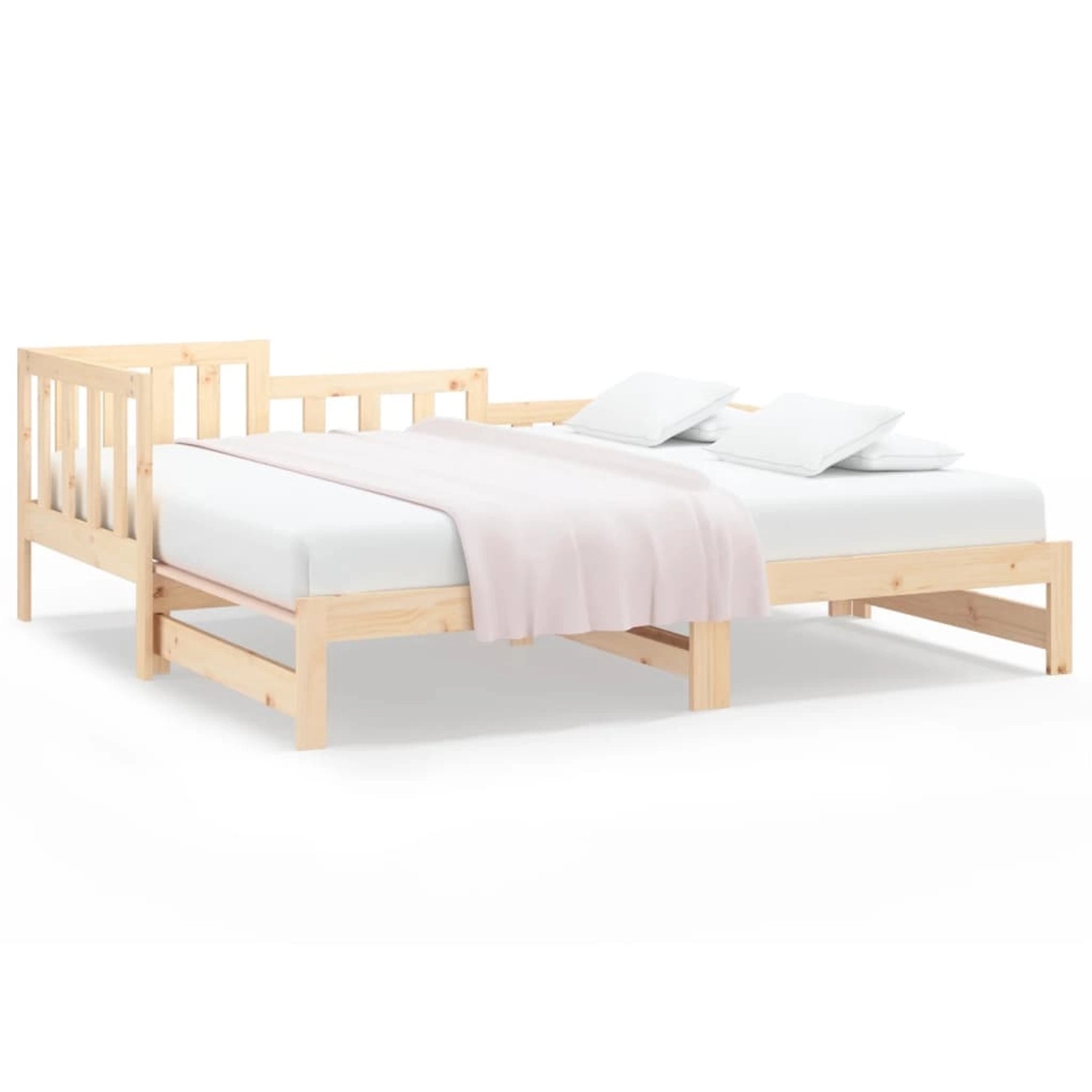 vidaXL Tagesbett Ausziehbar 2x(80x200) cm Massivholz Kiefer1280248 günstig online kaufen