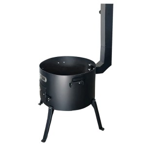 Grillpeter Utschak Asamat Ø50 cm mit Abzugsrohr Feuerofen für Kazan 22 Liter