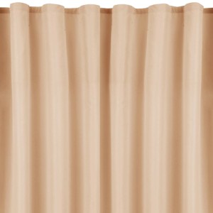 Bestlivings Dekoschals Ellen, 2er Set, sandgrau, 140x175 cm, mit Raffhaltern. Fensterdekoration für Wohnräume.