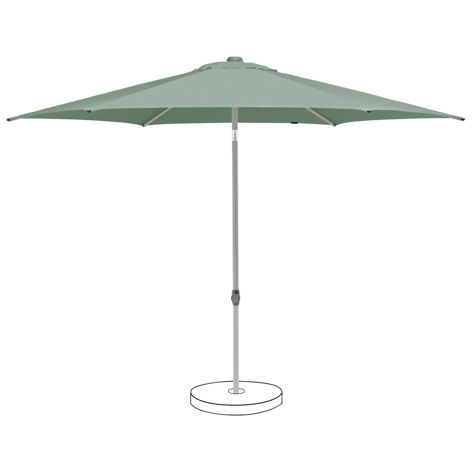 Suncomfort by Glatz Marktschirm Green mit Handöffner günstig online kaufen