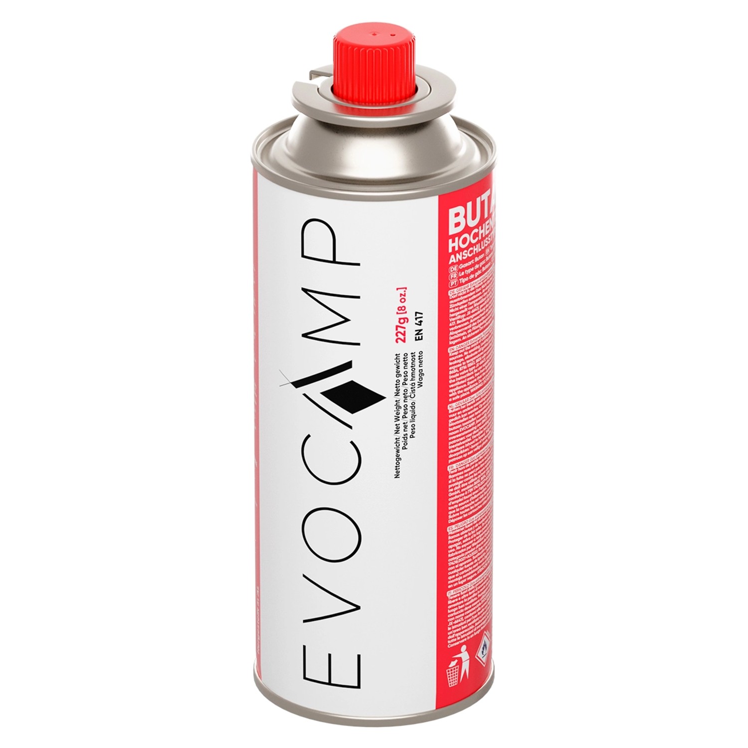 Evocamp Butan 1 Stück Gaskartusche 227g für Campingkocher Gasheizung und Un günstig online kaufen