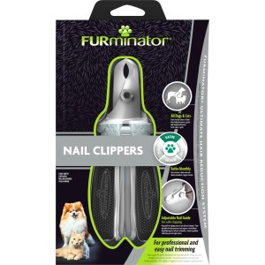 Furminator Krallenzange für Hunde und Katzen. Krallenschneider mit Nagelführung für sicheres Kürzen.