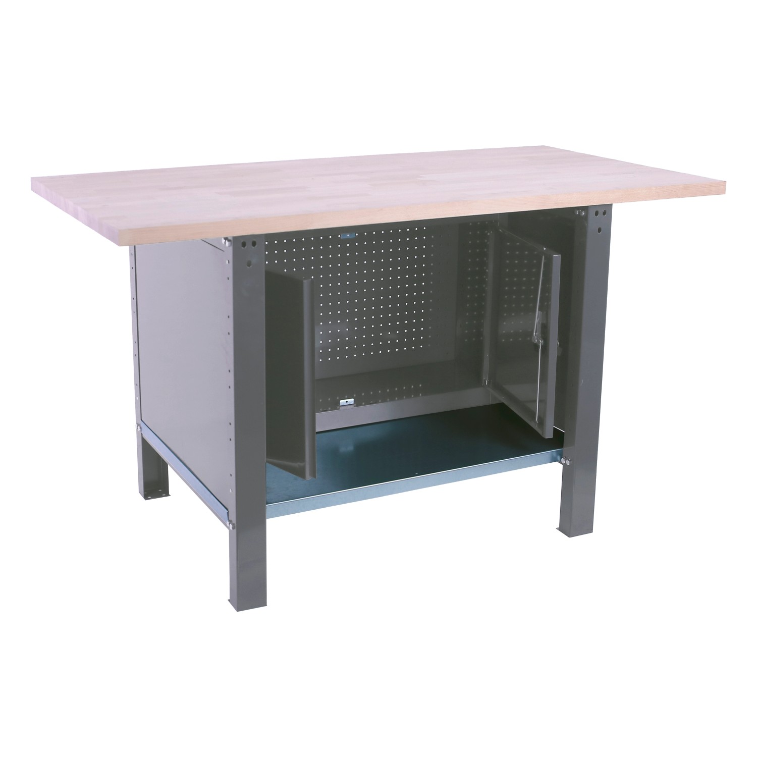 PROREGAL Werkbank BUFFALO WOOD Mit Schrank HxBxT 86,5x120x75cm Traglast 100 günstig online kaufen