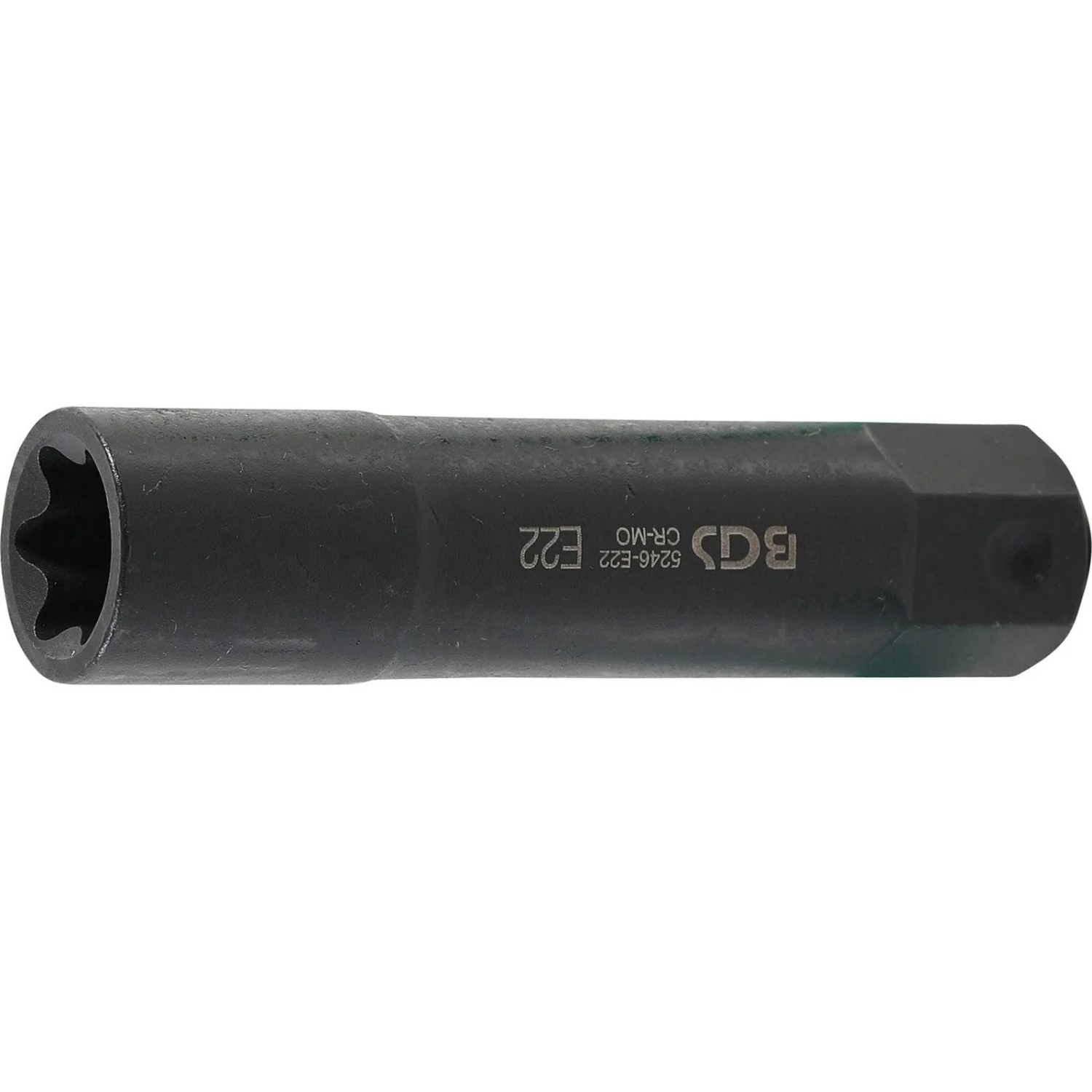 BGS Steckschlüssel Einsatz E Profil Extra Lang Antrieb Außensechskant 22 Mm SW E22 5246 E22