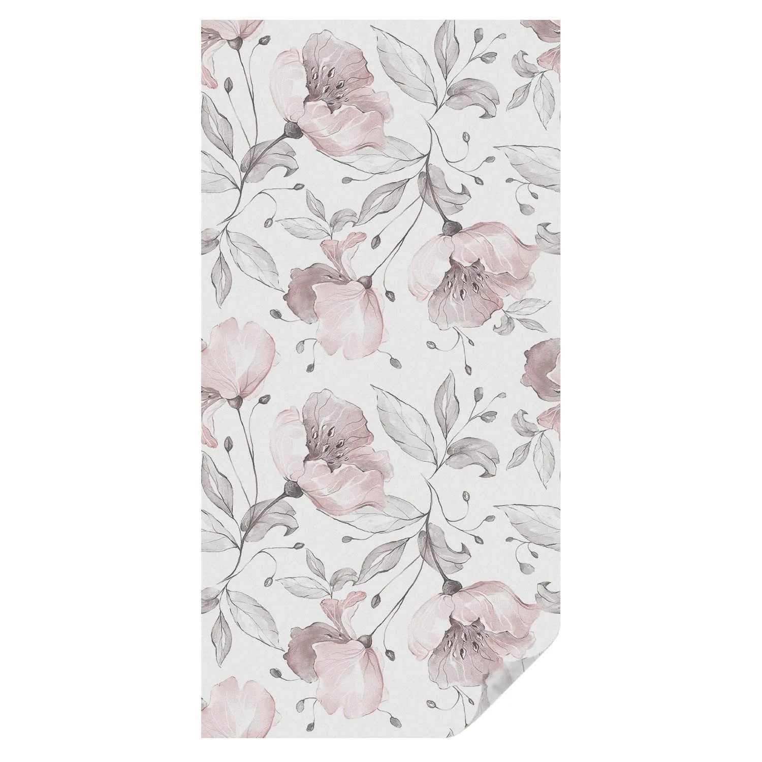 Tulup Buntglasfolie Rosenblätter Buntglas Fensterfolie 50x100 cm Schwarzwei günstig online kaufen