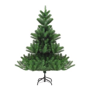 Künstlicher, grüner Weihnachtsbaum Nordmanntanne, 240 cm hoch, mit Stahlständer.