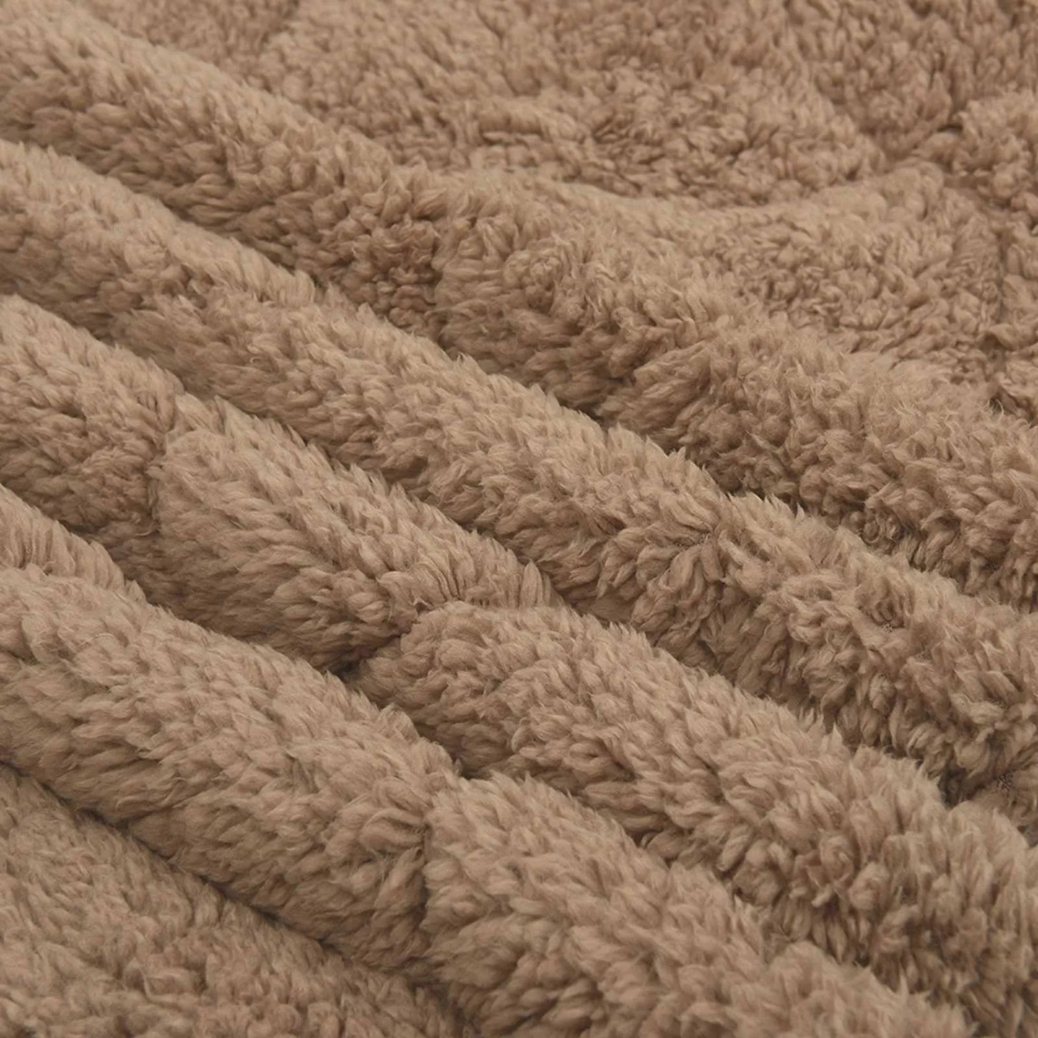 vidaXL Winterbettdecke Taupe 135 x 220 cm Mikrofaser und Teddy-Fleece 42026354_6