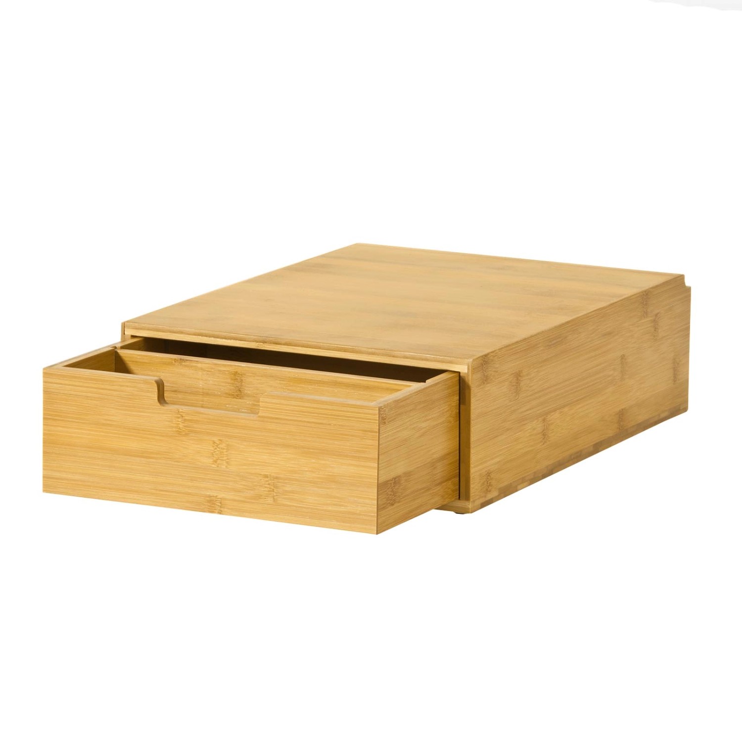 SoBuy Schubladenbox Aufbewahrungsbox Schreibtischorganizer 30x12x42cm Bambu günstig online kaufen