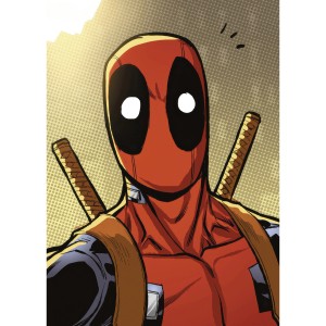Komar Wandbild Marvel Deadpool Holup 50 cm x 70 cm Rot