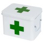 HMF 1771-21CM-01 Hausapotheke Metall Medikamenten Aufbewahrung Box 23 x 17 x 16 cm Weiß_3