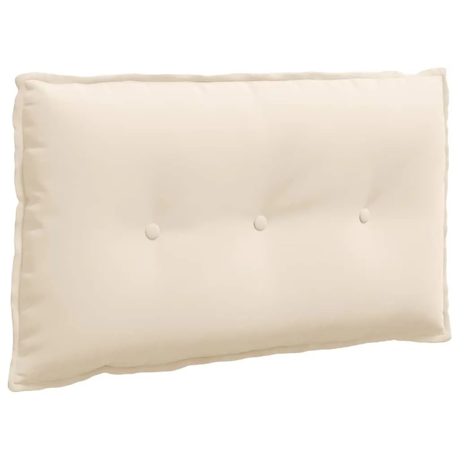 vidaXL Rückenkissen Beige 80 x 50 cm Mikrofaserstoff 42014735