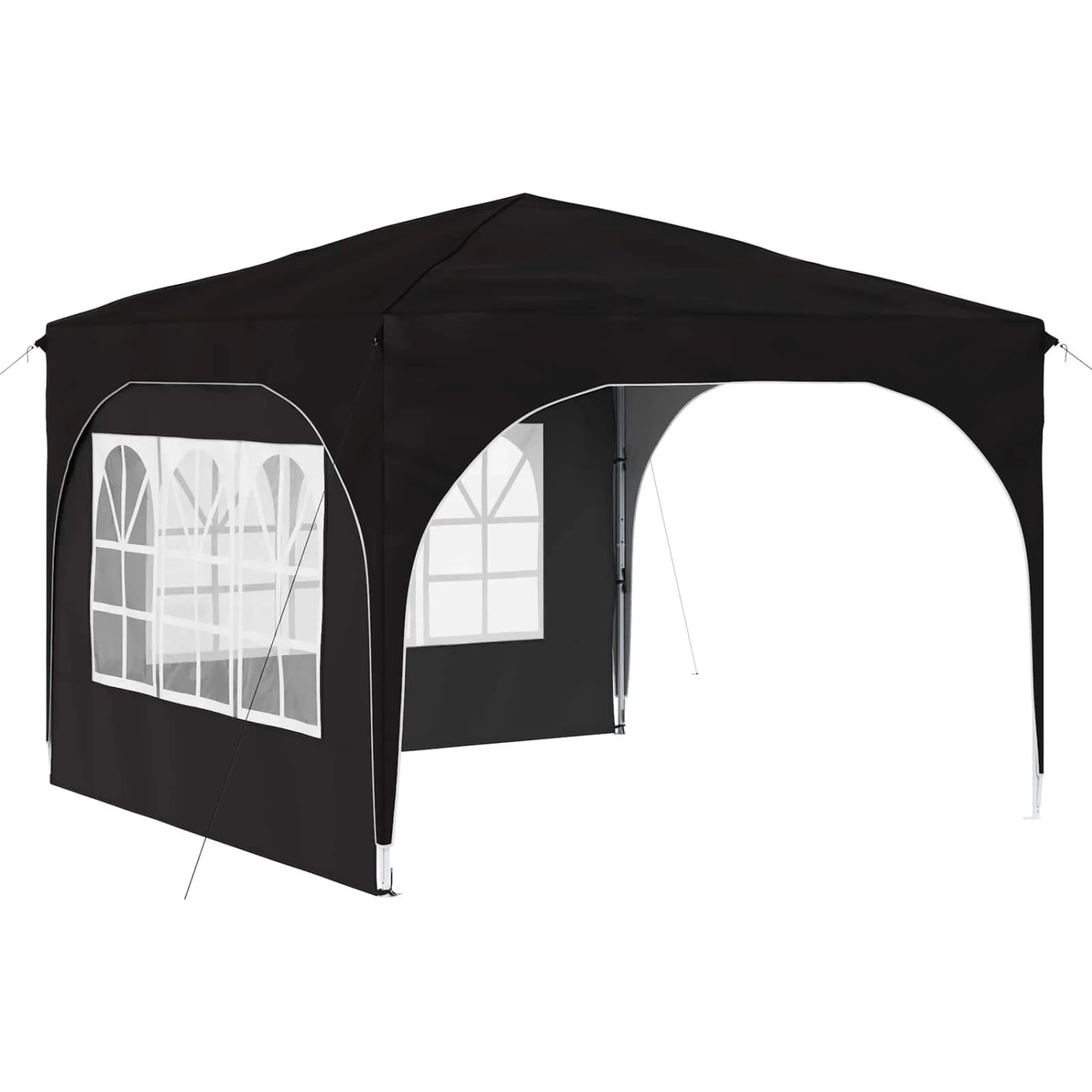 vidaXL Pop-Up Partyzelt 290 x 290 x 245 cm Schwarz 42019865