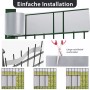 Sekey PVC Sichtschutzstreifen Grau 35m für Doppelstabmatten, Montageanleitung.
