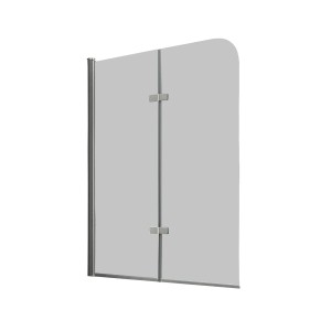 Glasdeals Badewannenaufsatz Duschtrennwand BREASE 100 x 140 cm – 3513