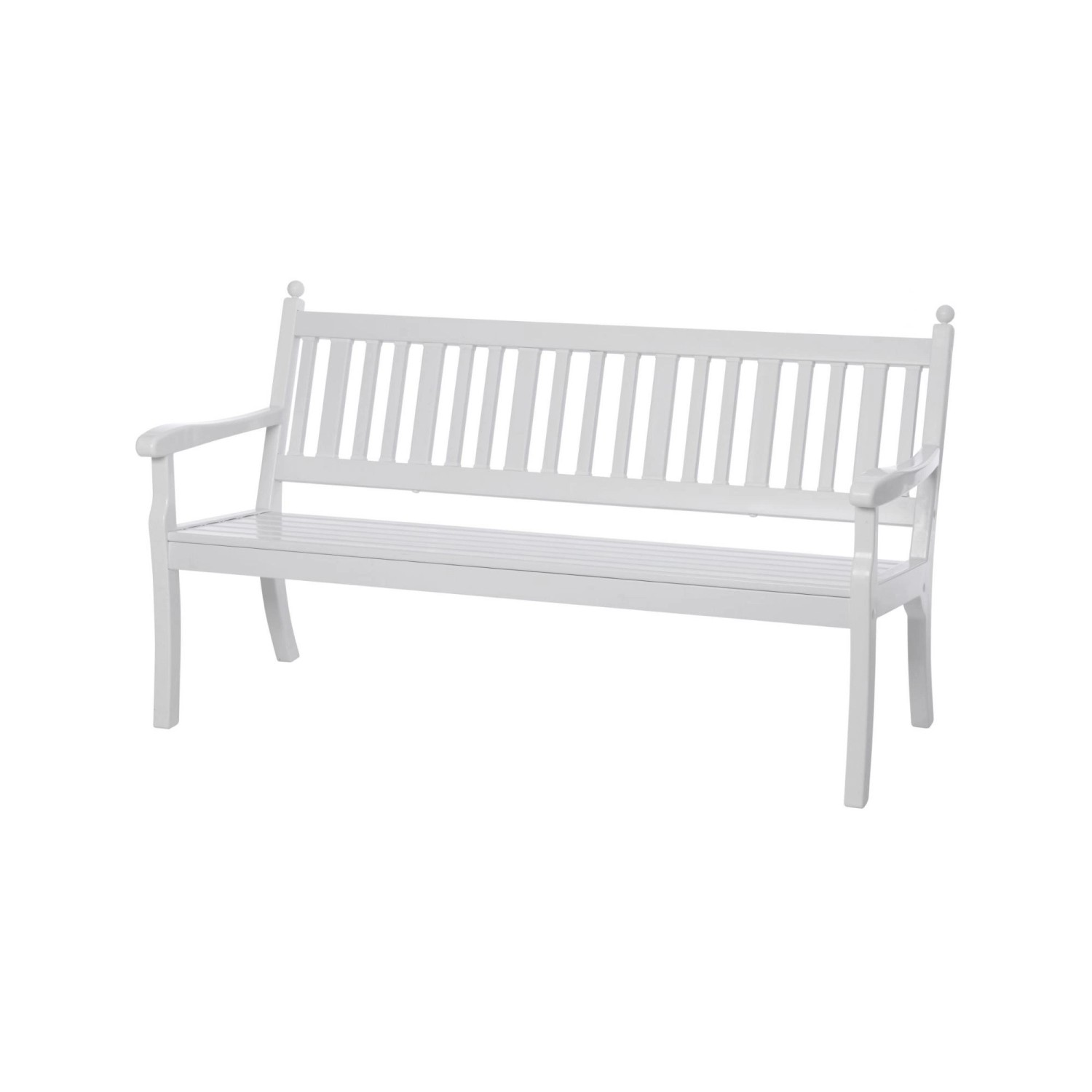 PROREGAL Gartenbank Aruba 3 Sitzer Weiß HxBxT 88 x 160 x 69 cm Witterungsku günstig online kaufen